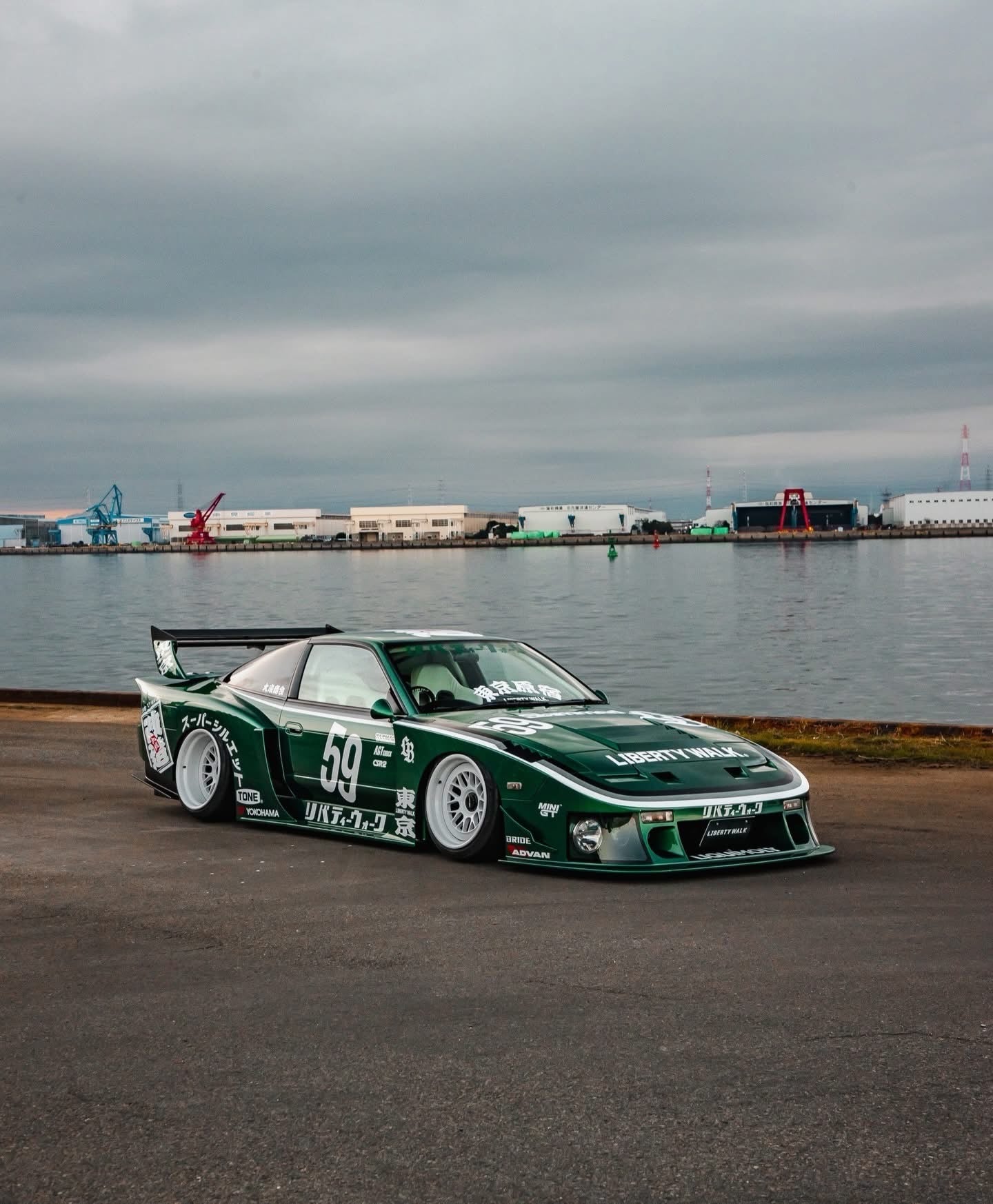 LB Super Silhouette Nissan 180SX Complete Body Kit FRP