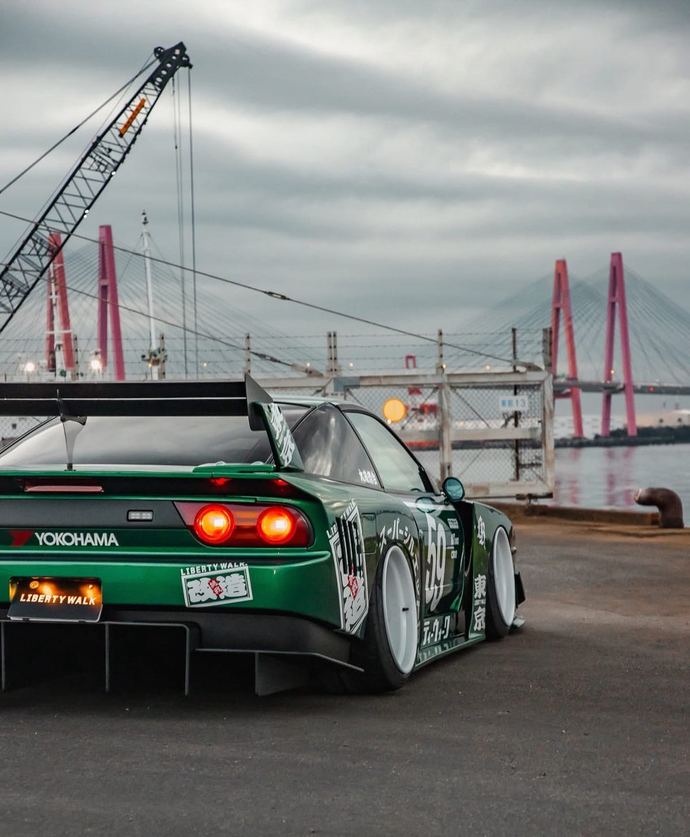 LB Super Silhouette Nissan 180SX Complete Body Kit FRP – Liberty Walk ...