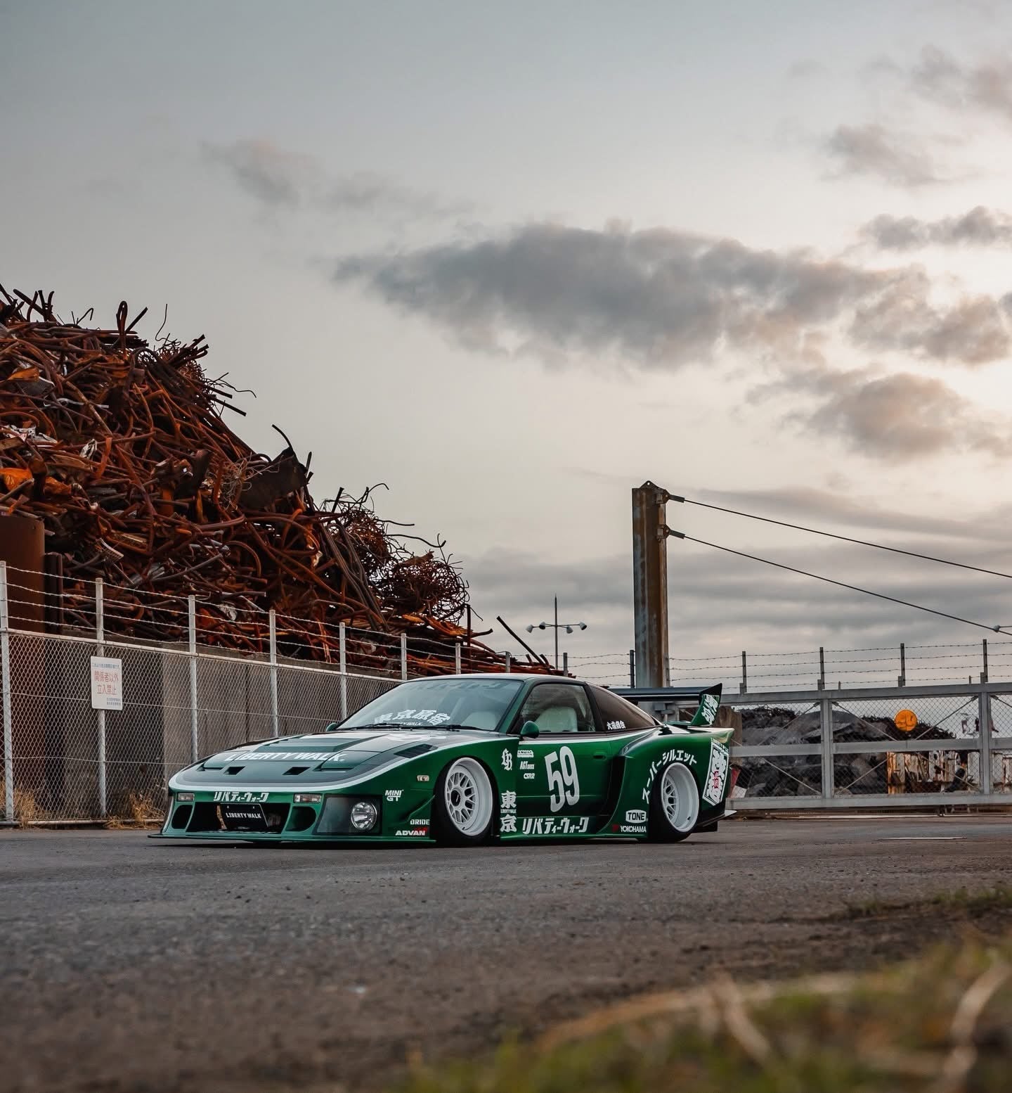 LB Super Silhouette Nissan 180SX Complete Body Kit FRP