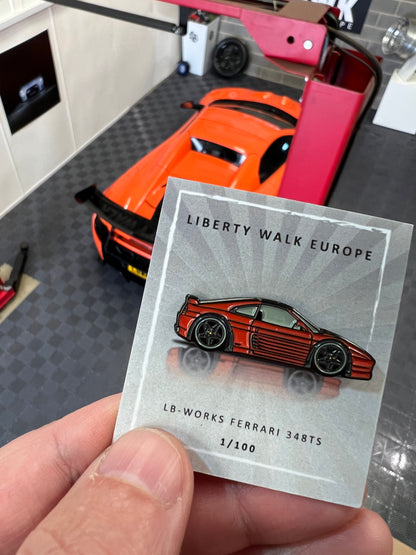 Pin Badge - Liberty Walk Europe Ferrari 348TS (1/100)