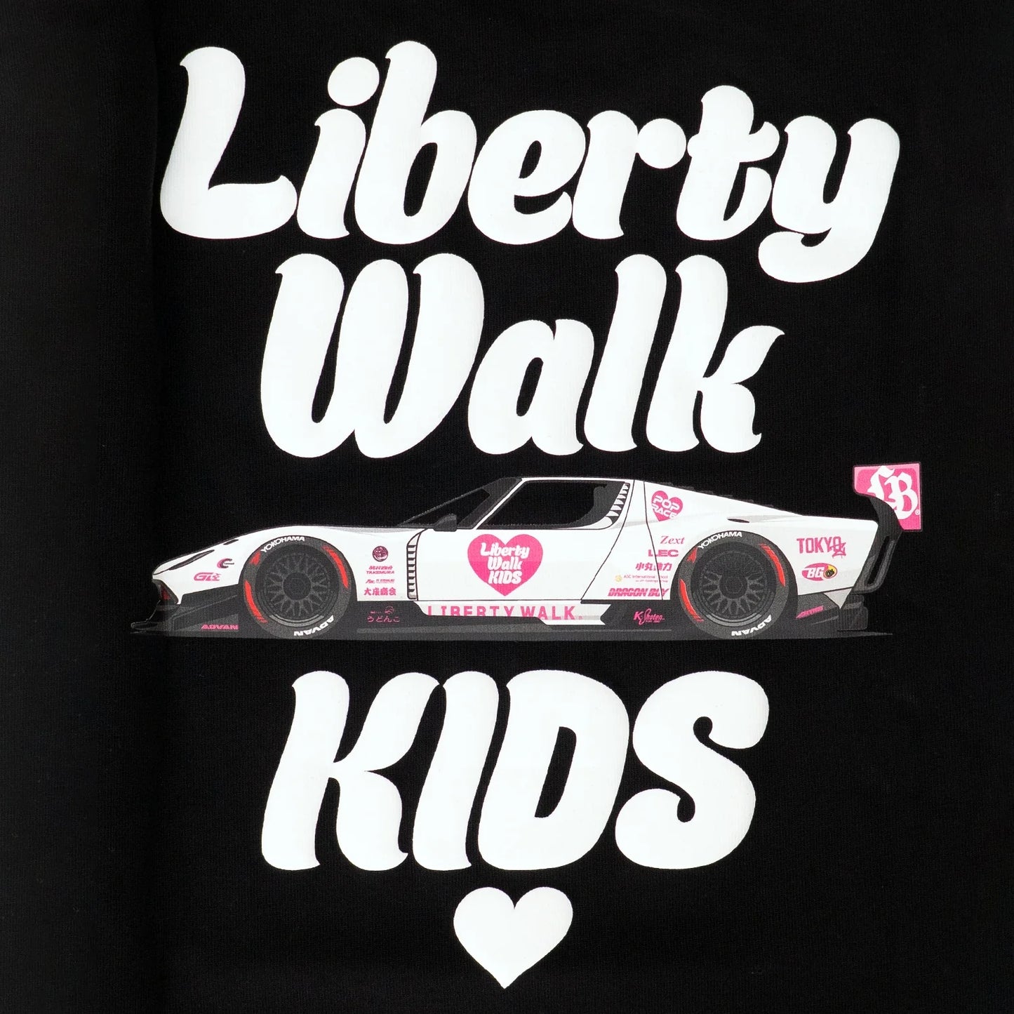 LB Kids 'Heart Miura' T-Shirt (Black)
