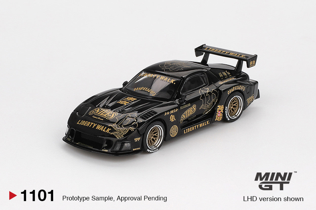 Mini GT - 1/64 Mazda RX-7 (Black/Gold)