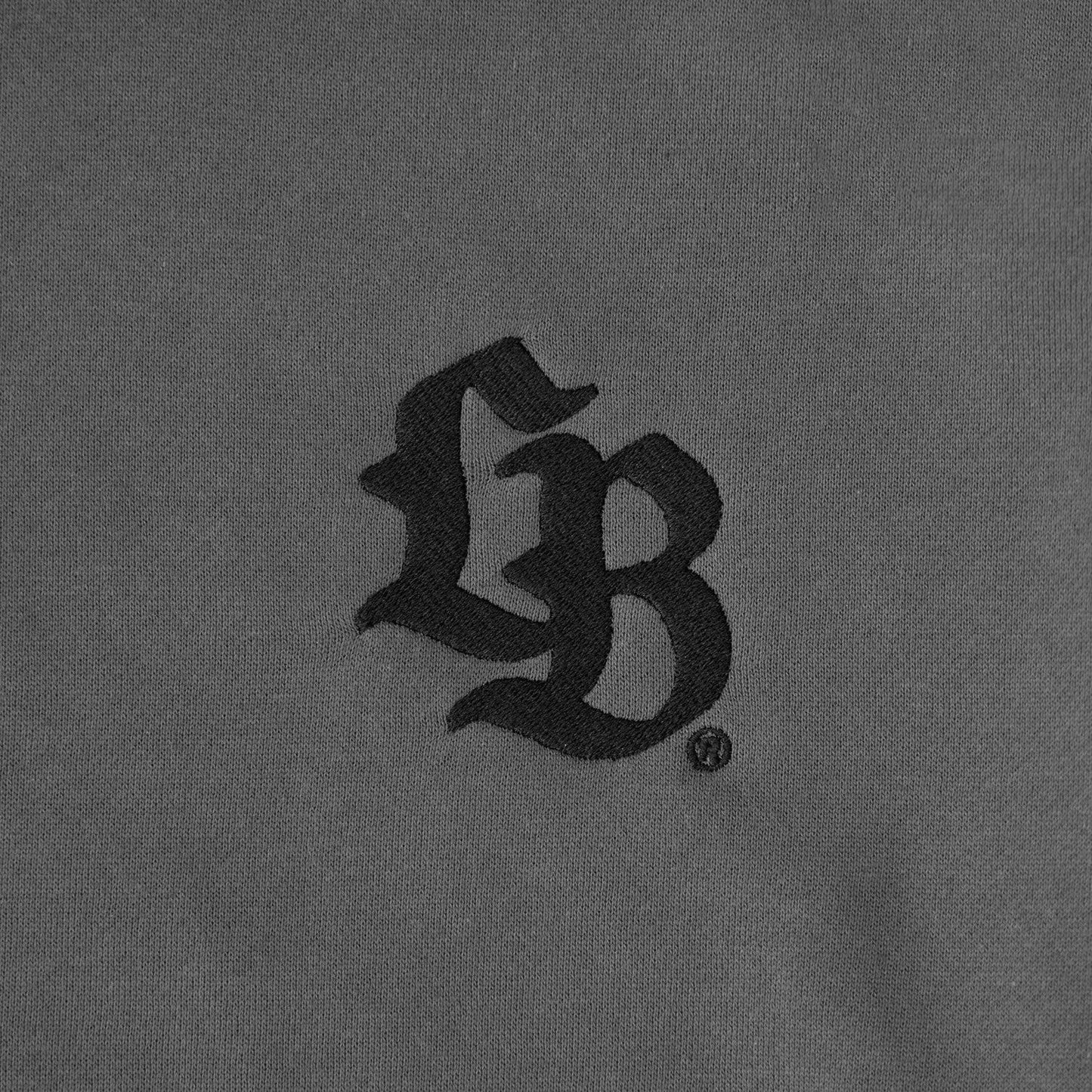 LB Thorn Embroidery Logo Hoodie (Grey/Black)