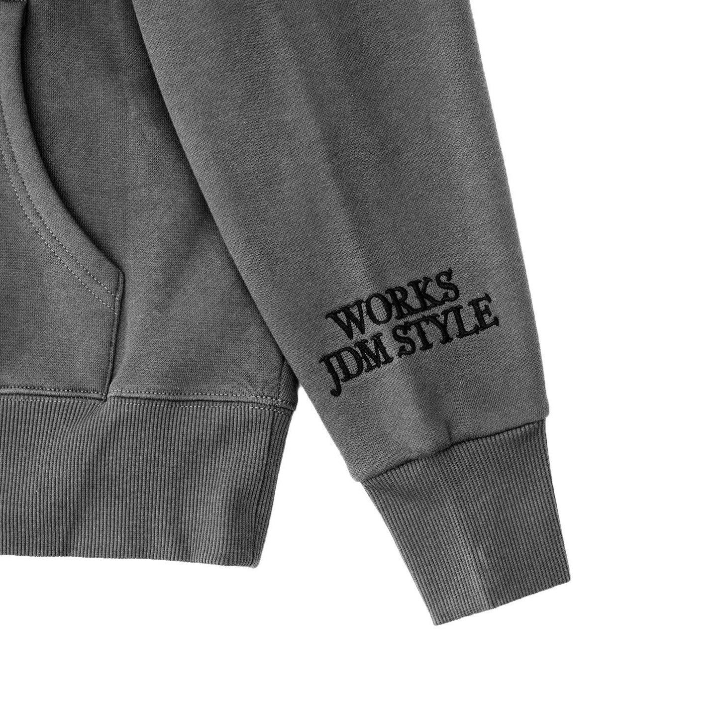 LB Thorn Embroidery Logo Hoodie (Grey/Black)
