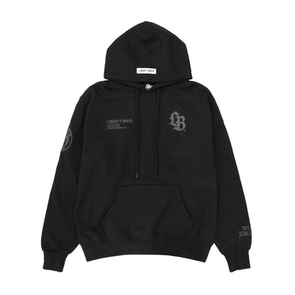 LB Thorn Embroidery Logo Hoodie (Black/Grey)