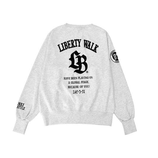 LB Thorn Embroidery Logo Sweatshirt Oatmeal