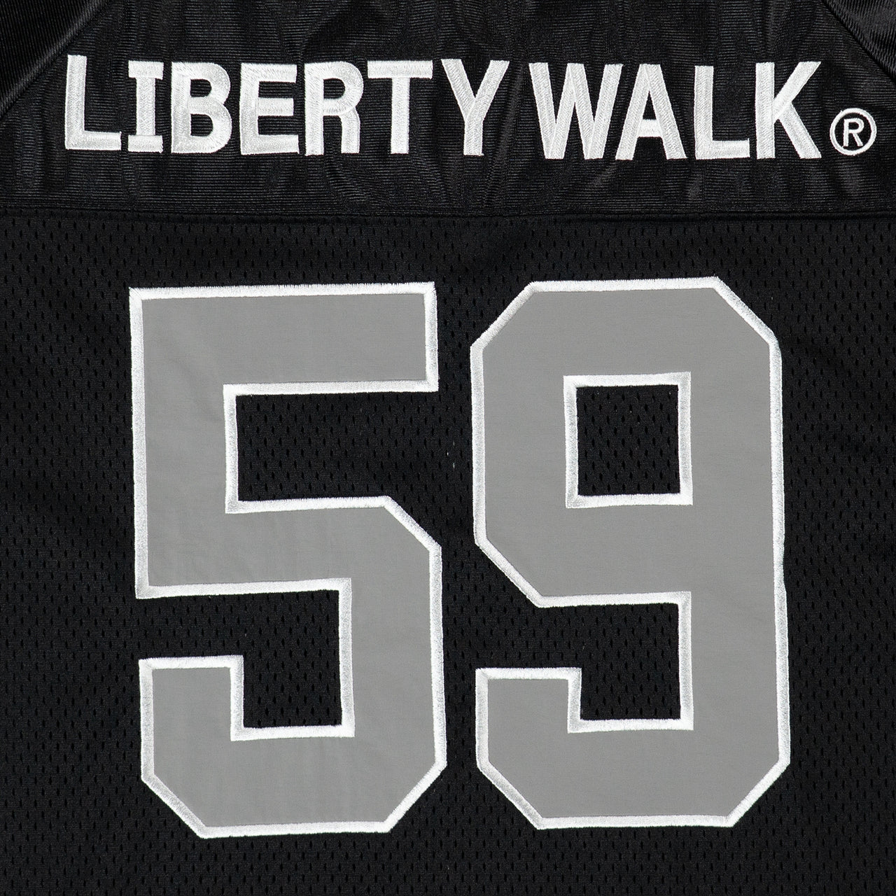 SH11-BK - Liberty Walk 59 Football Mesh T-Shirt (Black)