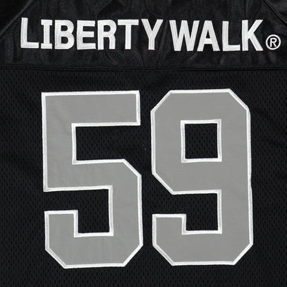 SH11-BK - Liberty Walk 59 Football Mesh T-Shirt (Black)
