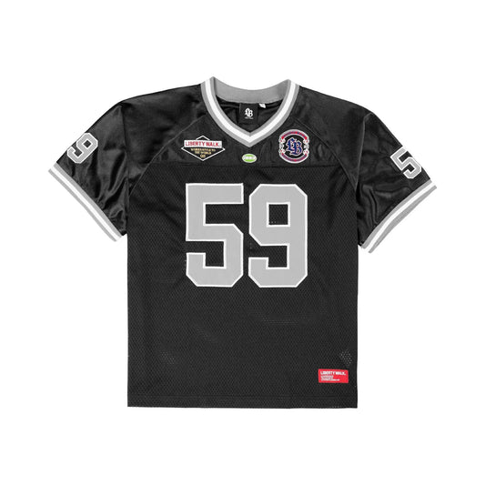 SH11-BK - Liberty Walk 59 Football Mesh T-Shirt (Black)