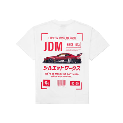 LB JDM 'Box' R34 T-Shirt White