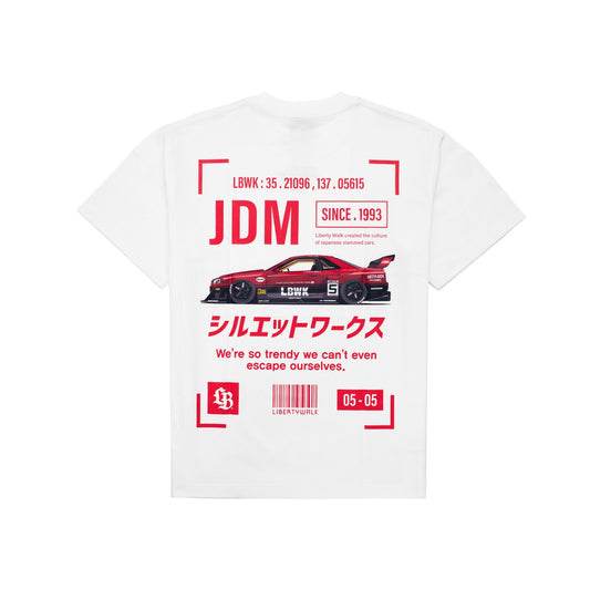 LB JDM 'Box' R34 T-Shirt White