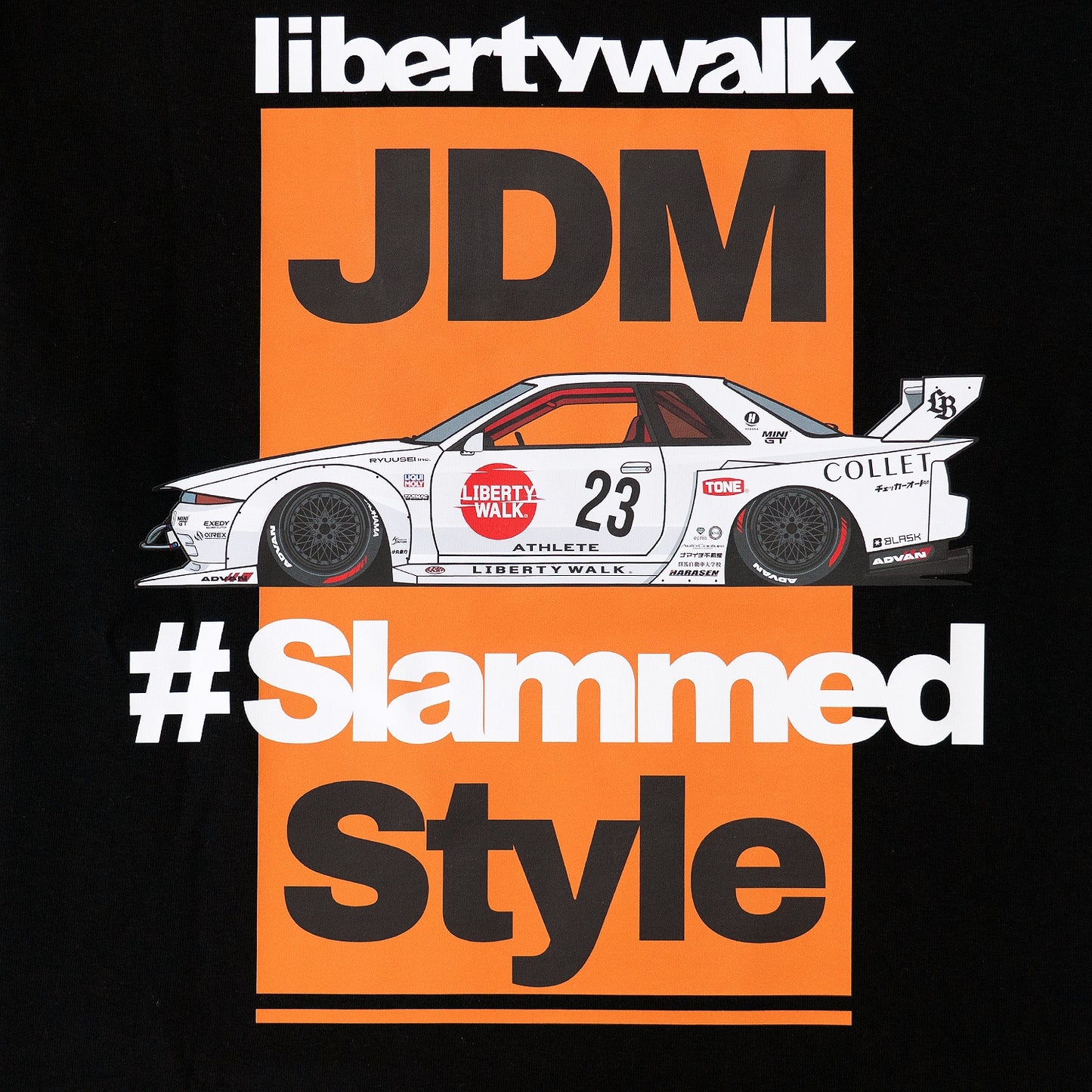 LB JDM Style 32 T-Shirt Black