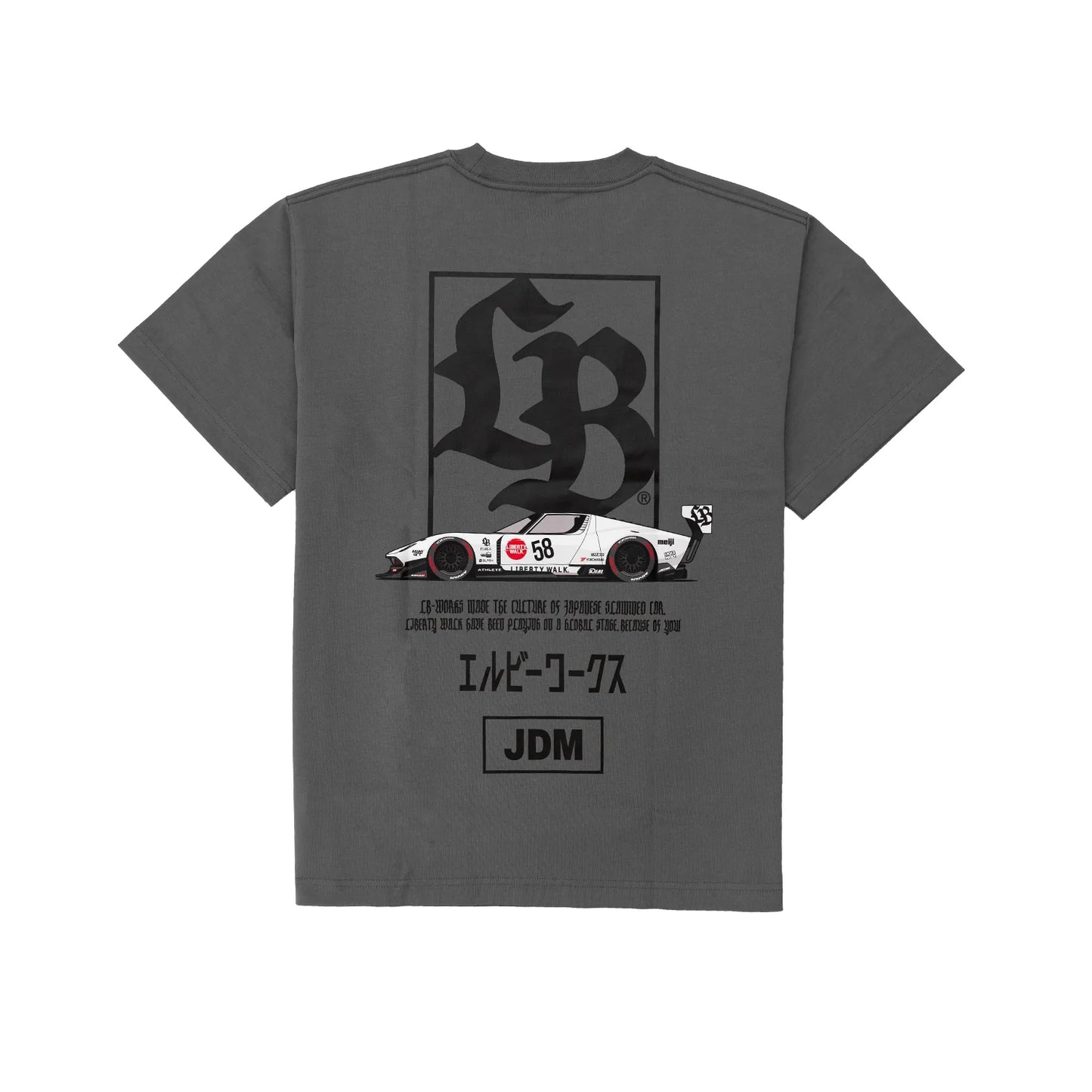 LB 'Box Logo' Miura T-Shirt (Grey)