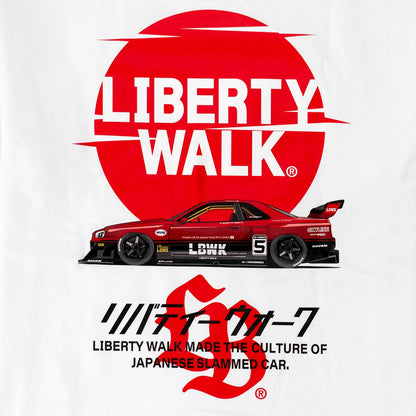 Liberty Walk 'Sunrise Logo' R34 T-Shirt (White)