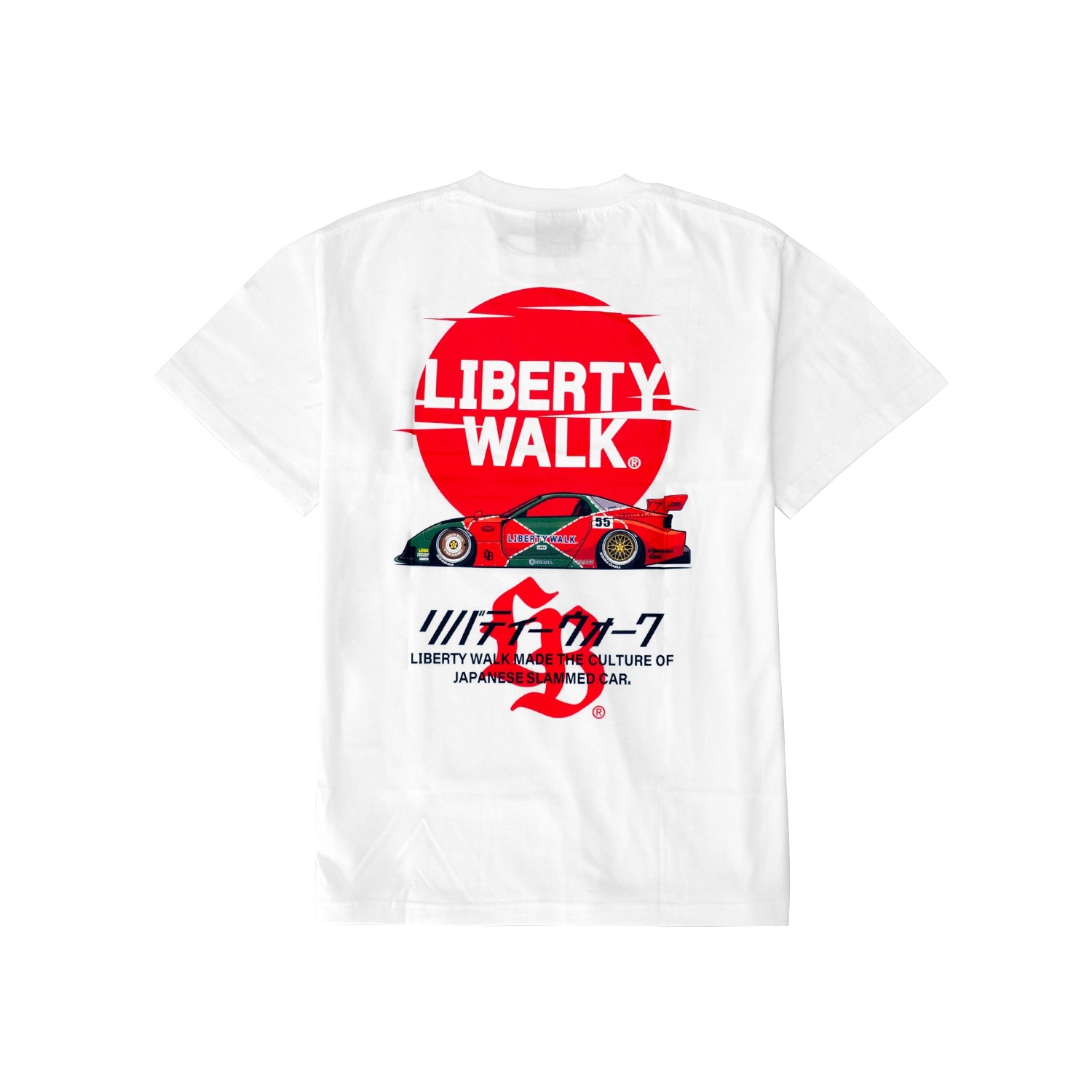 Liberty Walk Sunrise RX-7 T-Shirt White – Liberty Walk Europe