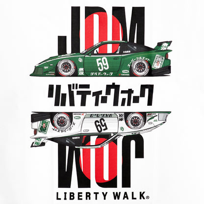LB JDM Inversion Logo 180SX T-Shirt White