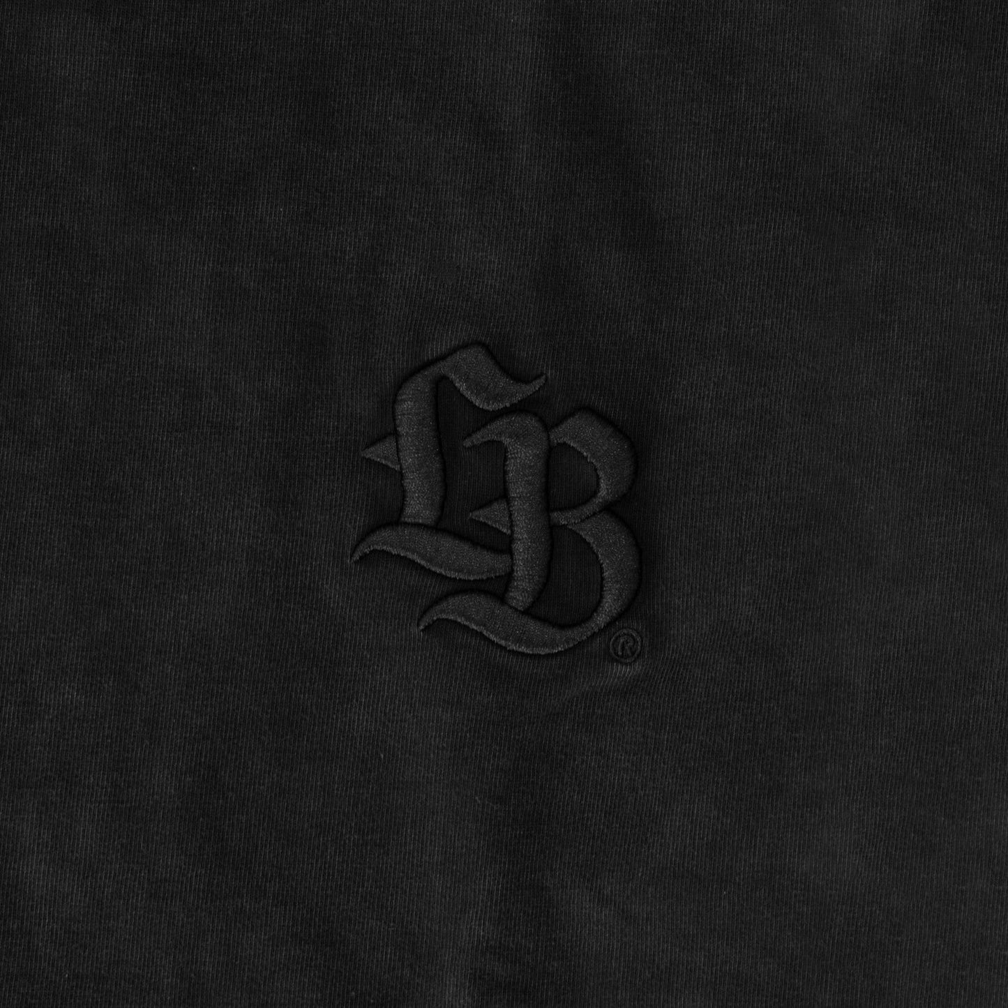LB Simple Embroidery T-Shirt Black