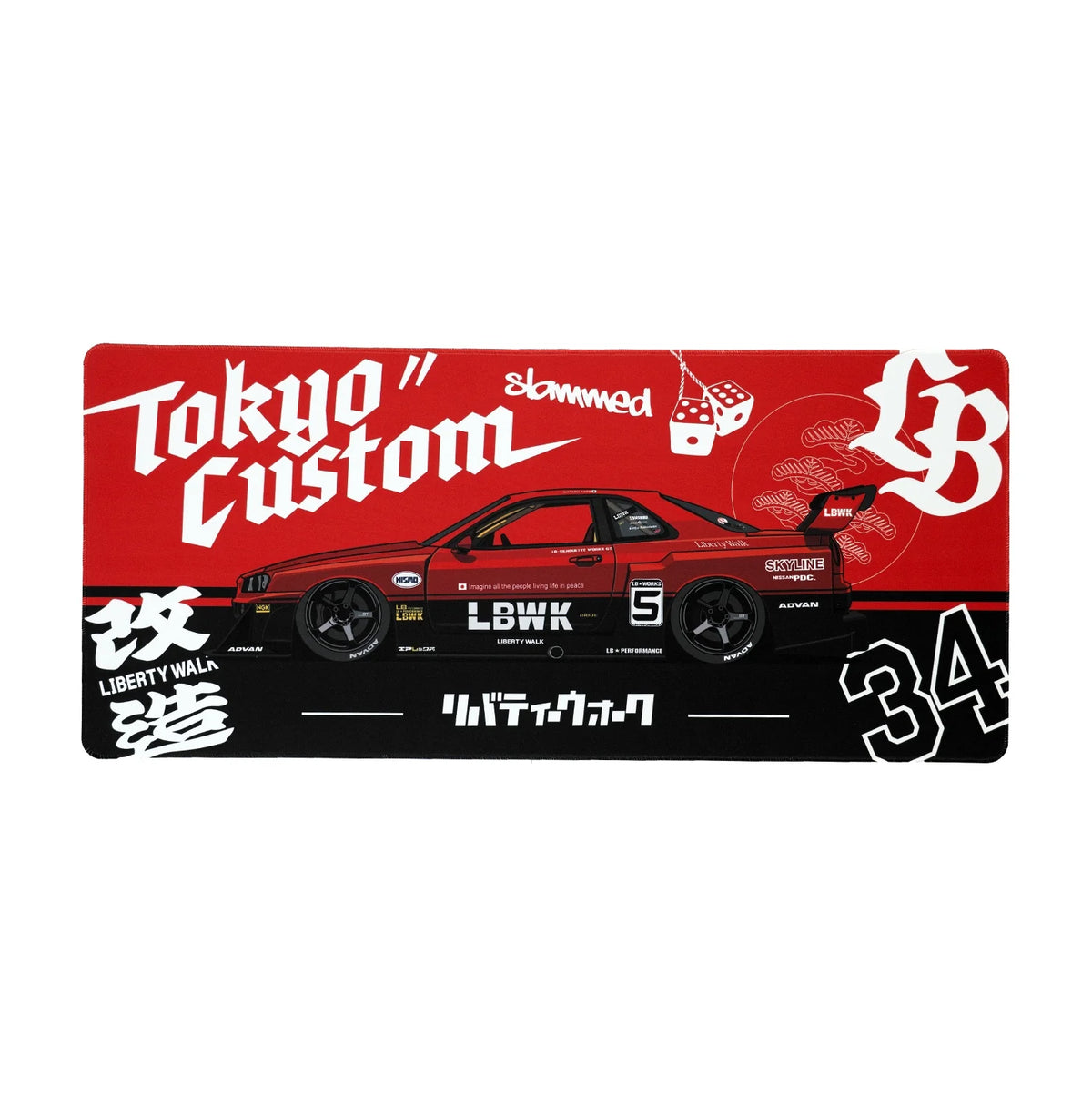 Z182-34RDBK - Liberty Walk Gaming Mouse Pad (R34)
