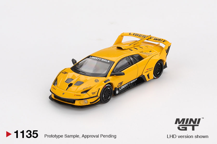 Mini GT - 1/64 Lamborghini Murciélago (Yellow) – Liberty Walk Europe