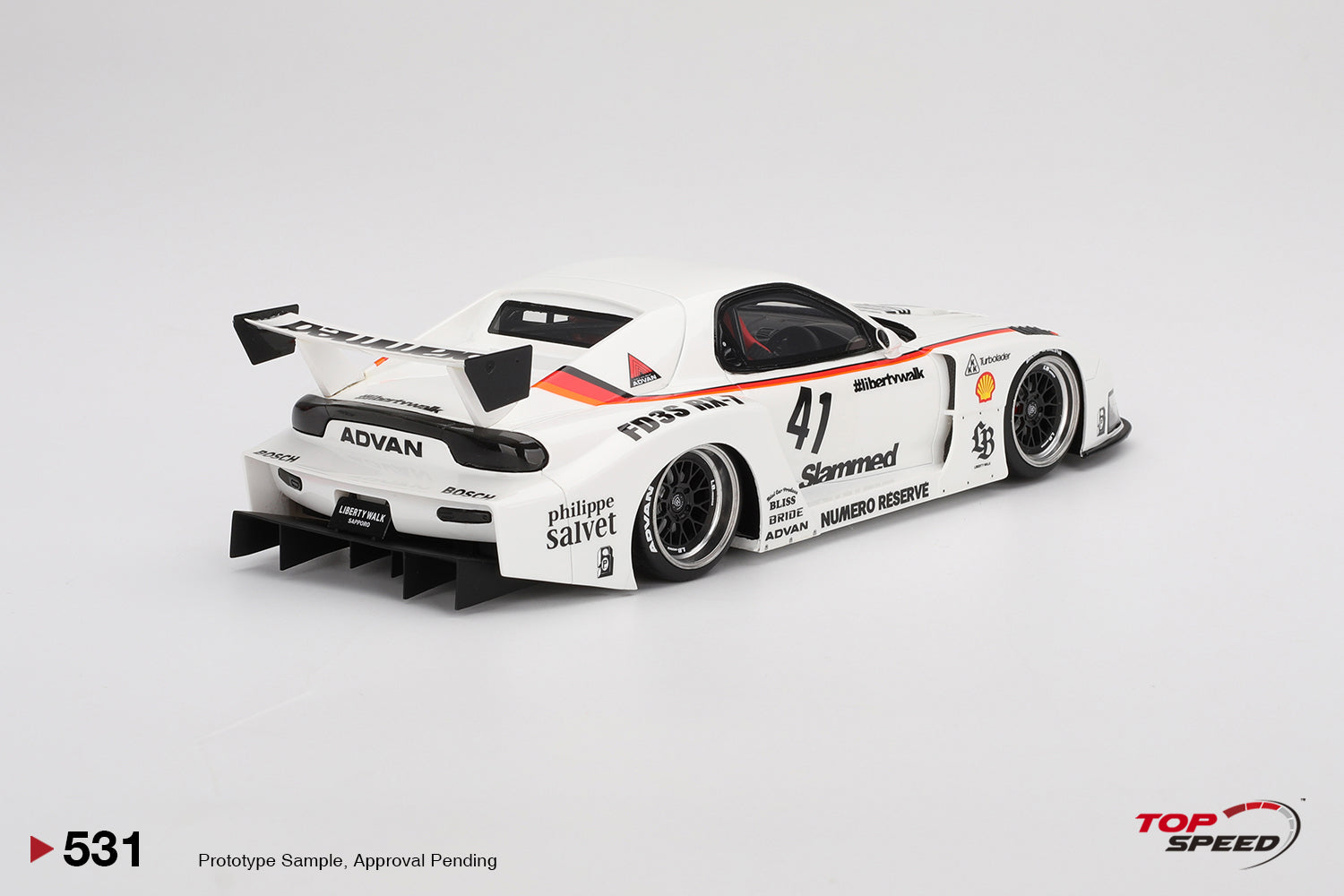 Mazda RX-7 ホワイト 1/18ignition model TopSpeed - 1/18 Mazda RX-7 (White) – Liberty Walk Europe