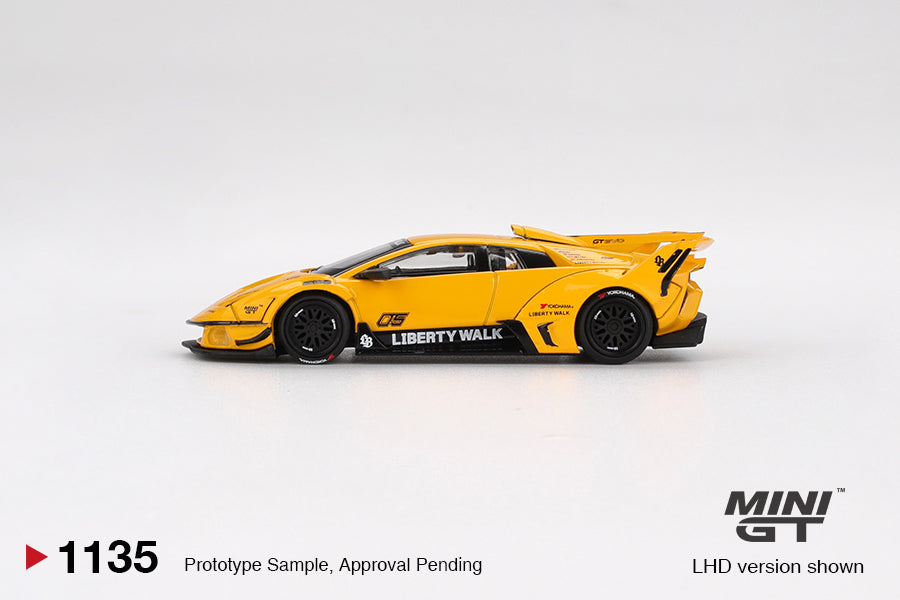 Mini GT - 1/64 Lamborghini Murciélago (Yellow) – Liberty Walk Europe