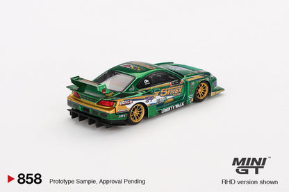 Mini GT - 1/64 Nissan Silvia S15 (Green)