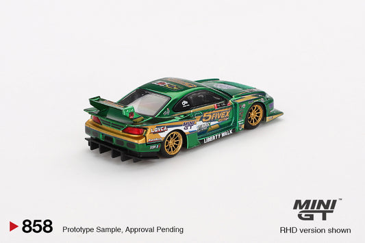 Mini GT - 1/64 Nissan Silvia S15 (Green)