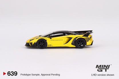 Mini GT - 1/64 LB-Silhouette Works Lamborghini Aventador GT Evo (Yellow)