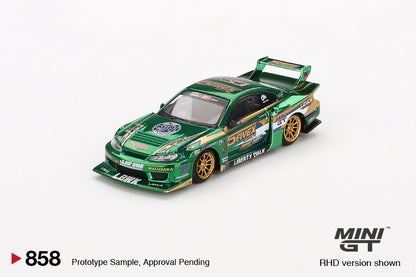Mini GT - 1/64 Nissan Silvia S15 (Green)