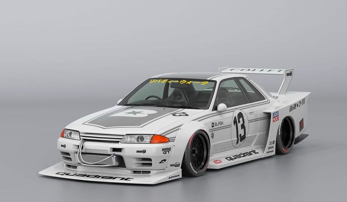 LB-Kaido Works Nissan Skyline R32 Complete Body Kit (STANDARD BONNET) FRP (LB85-02)