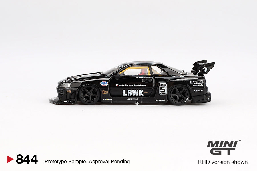 Mini GT - 1/64 Nissan Skyline R34 (Black)