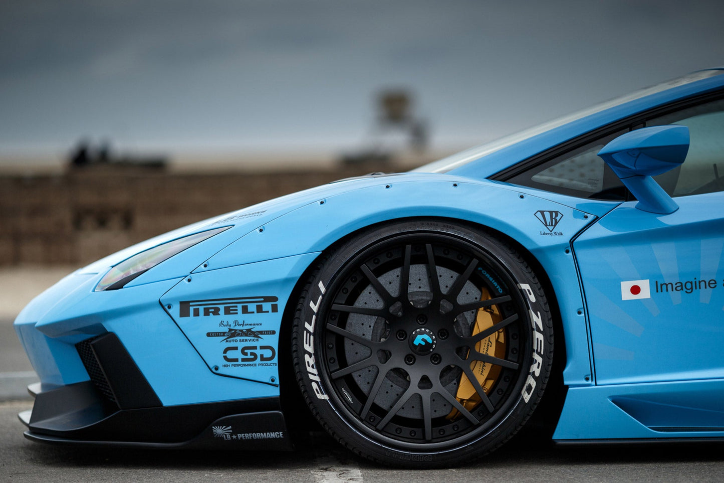 LB WORKS Aventador Complete body kit Type 2 (FRP) with exchange fender type (LB02-08)