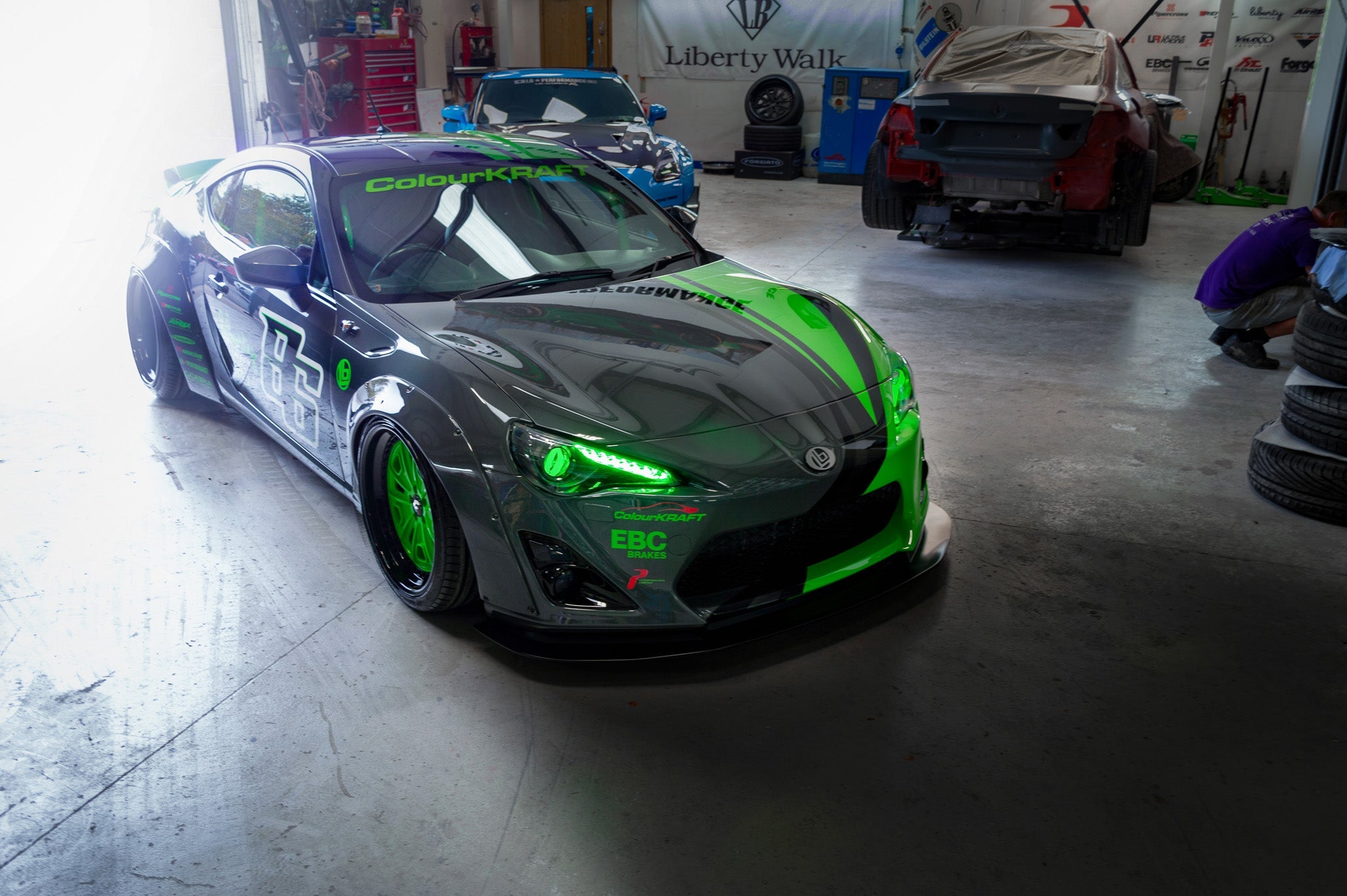 LB Nation GT86 Lip Type Ver.2 (Ducktail) Complete Body Kit -2015 FRP ...