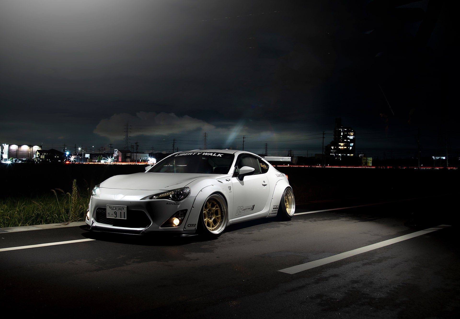 LB Nation GT86 Lip Type Ver.1 (GT Wing) Complete Body Kit -2015 FRP (L ...