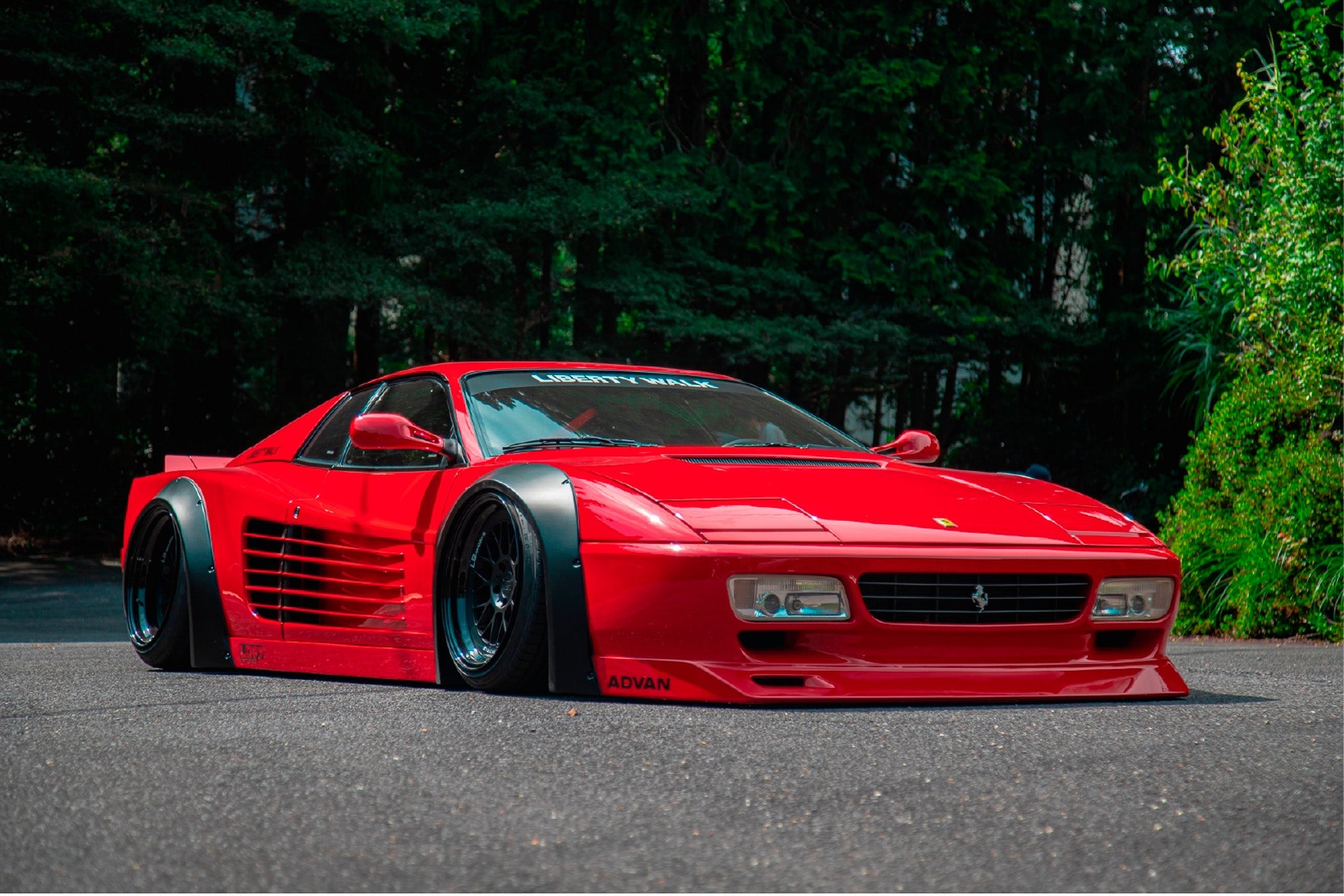 LB WORKS 512 Testarossa Complete Body Kit Exchange Fender Type FRP (LB ...