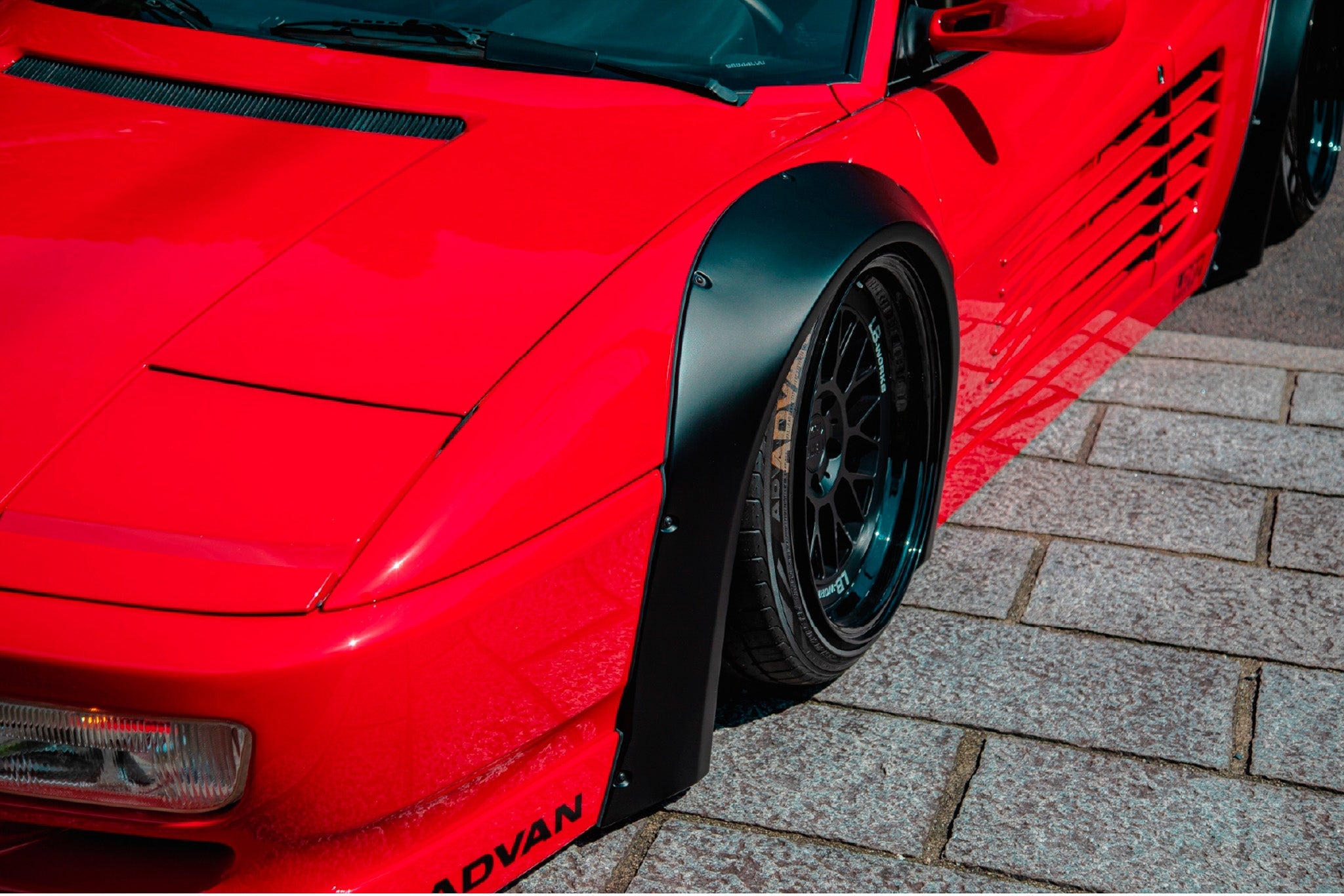 LB WORKS 512 Testarossa Complete Body Kit Exchange Fender Type FRP (LB ...
